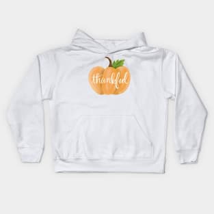 Thankful Autumn Pumpkin Kids Hoodie